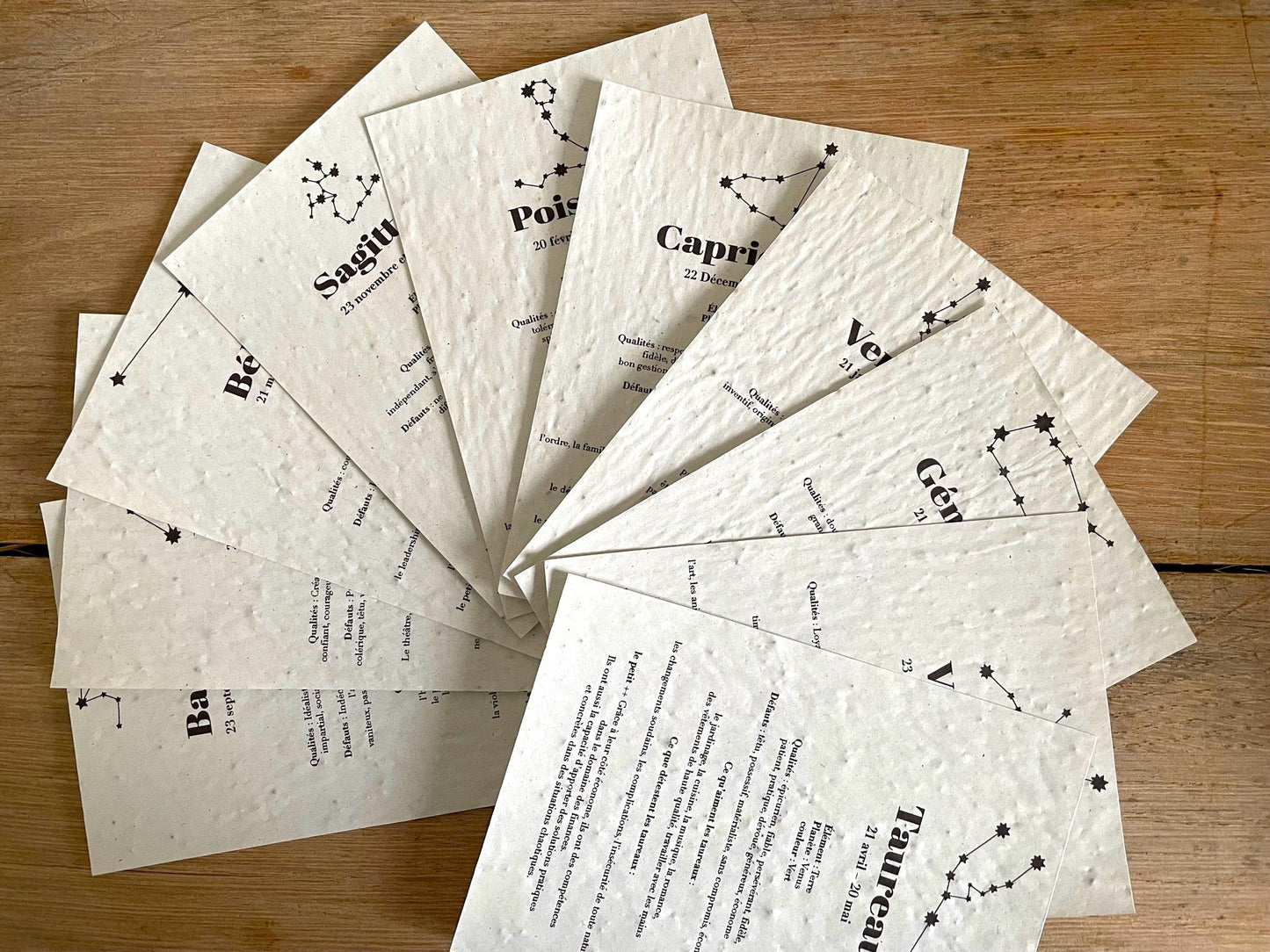 Carte à planter signe du zodiaque Balance