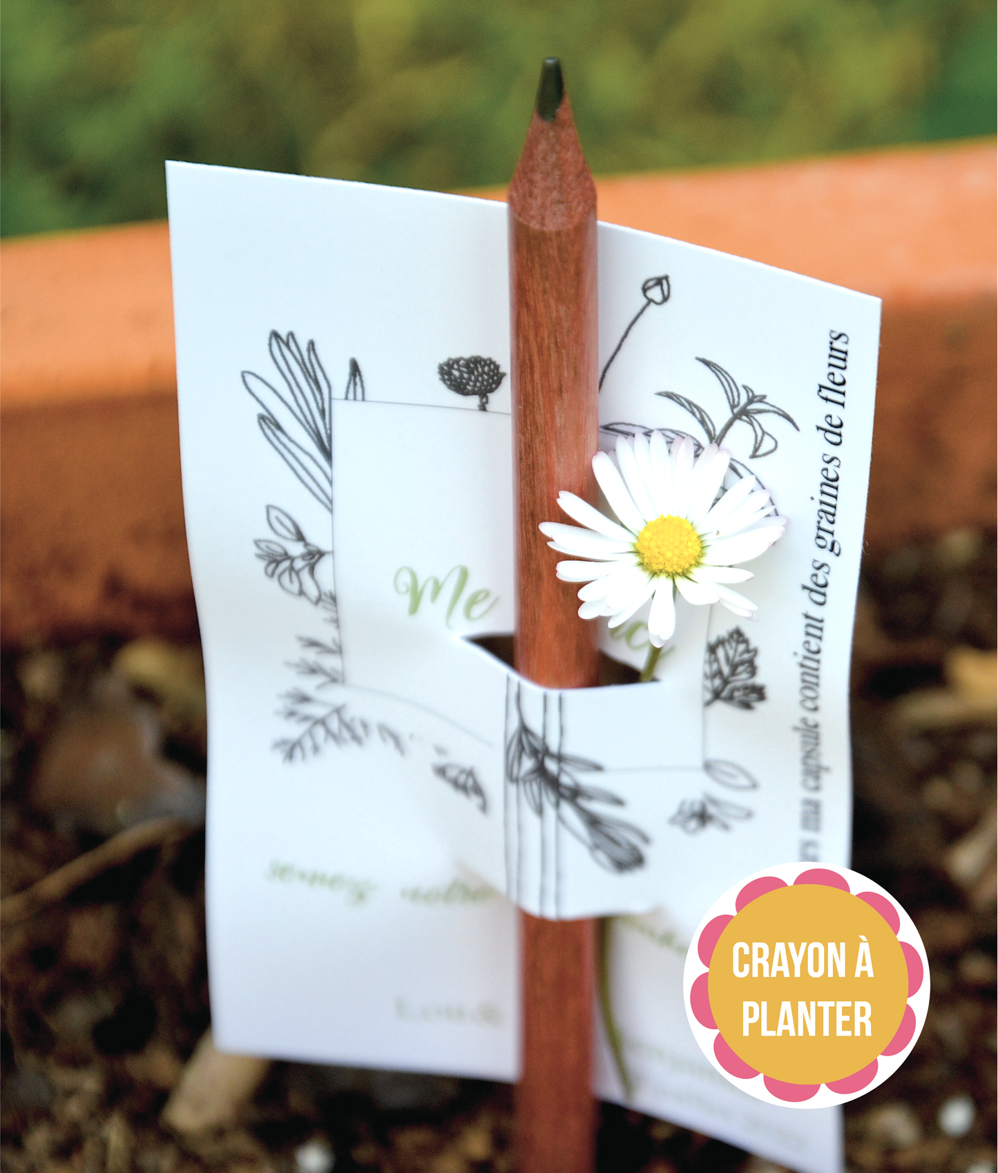 Crayon à Planter Personnalisé – cadeau mariage - cadeau invité