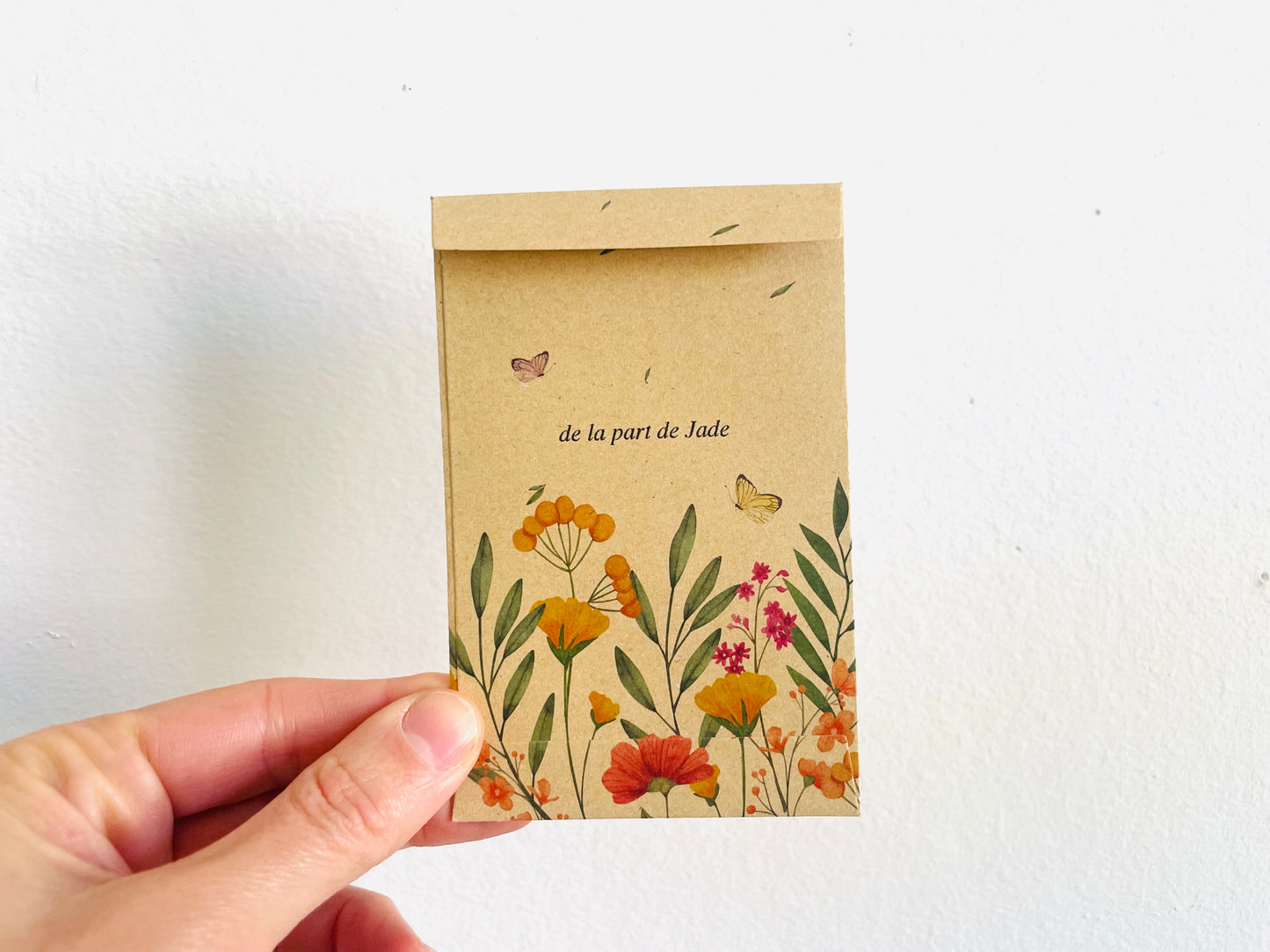 Sachet de graines personnalisé – Un cadeau pour ma maîtresse