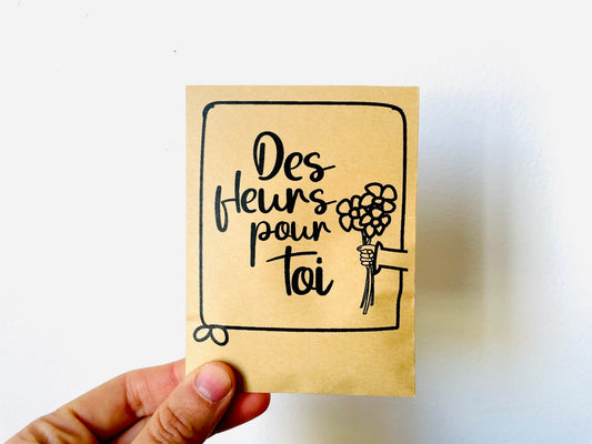 Sachet de graines personnalisé – Un cadeau qui fleurit avec le temps 🌸