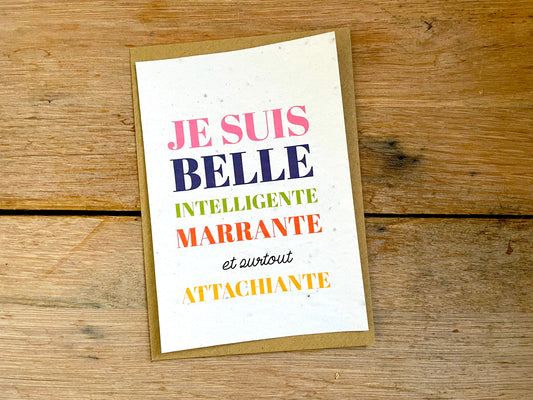 Carte à planter Je suis belle