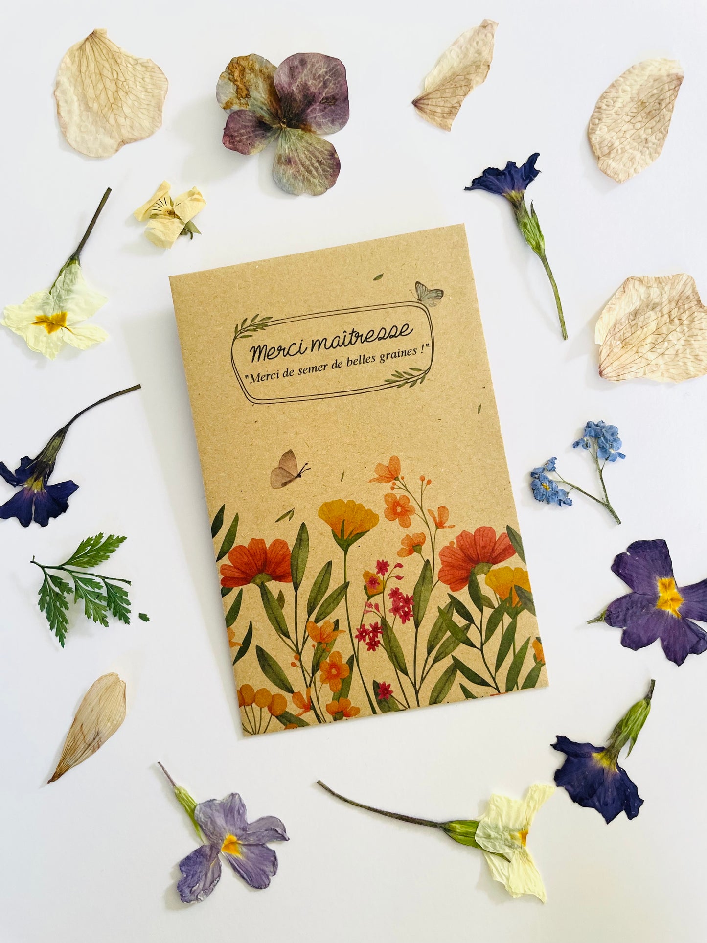 Sachet de graines personnalisé – Un cadeau pour ma maîtresse