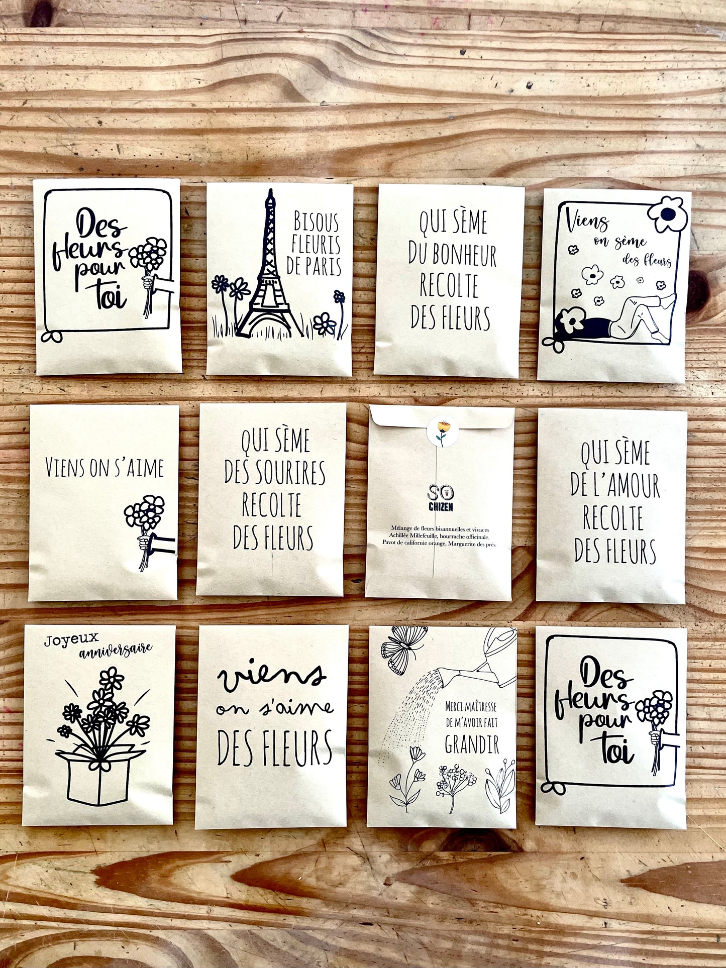 Sachet de graines personnalisé – Un cadeau qui fleurit avec le temps 🌸