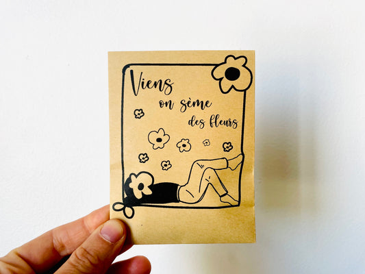 Sachet de graines personnalisé – Un cadeau qui fleurit avec le temps 🌸